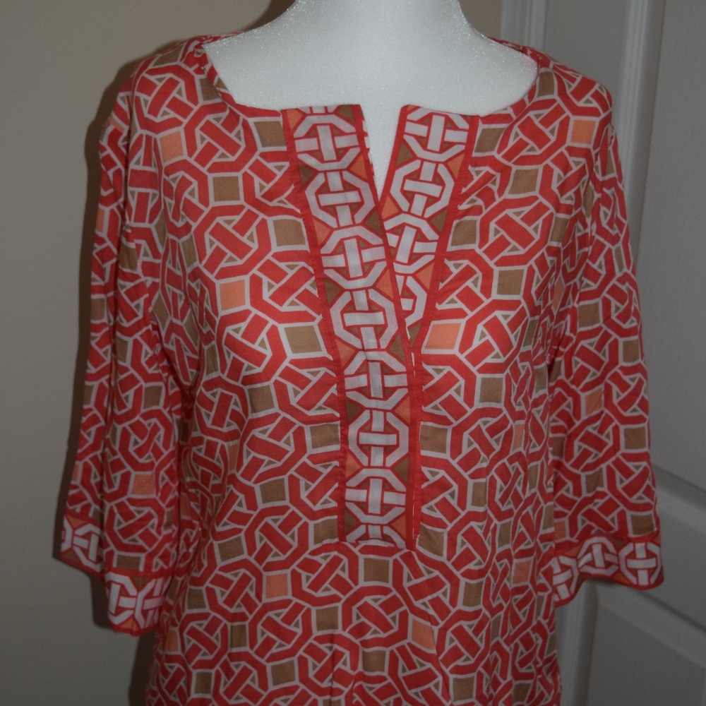 New York & Company coral blouse